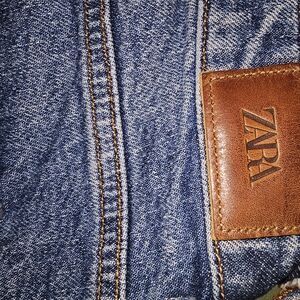 Zara Blue Straight Leg Jeans